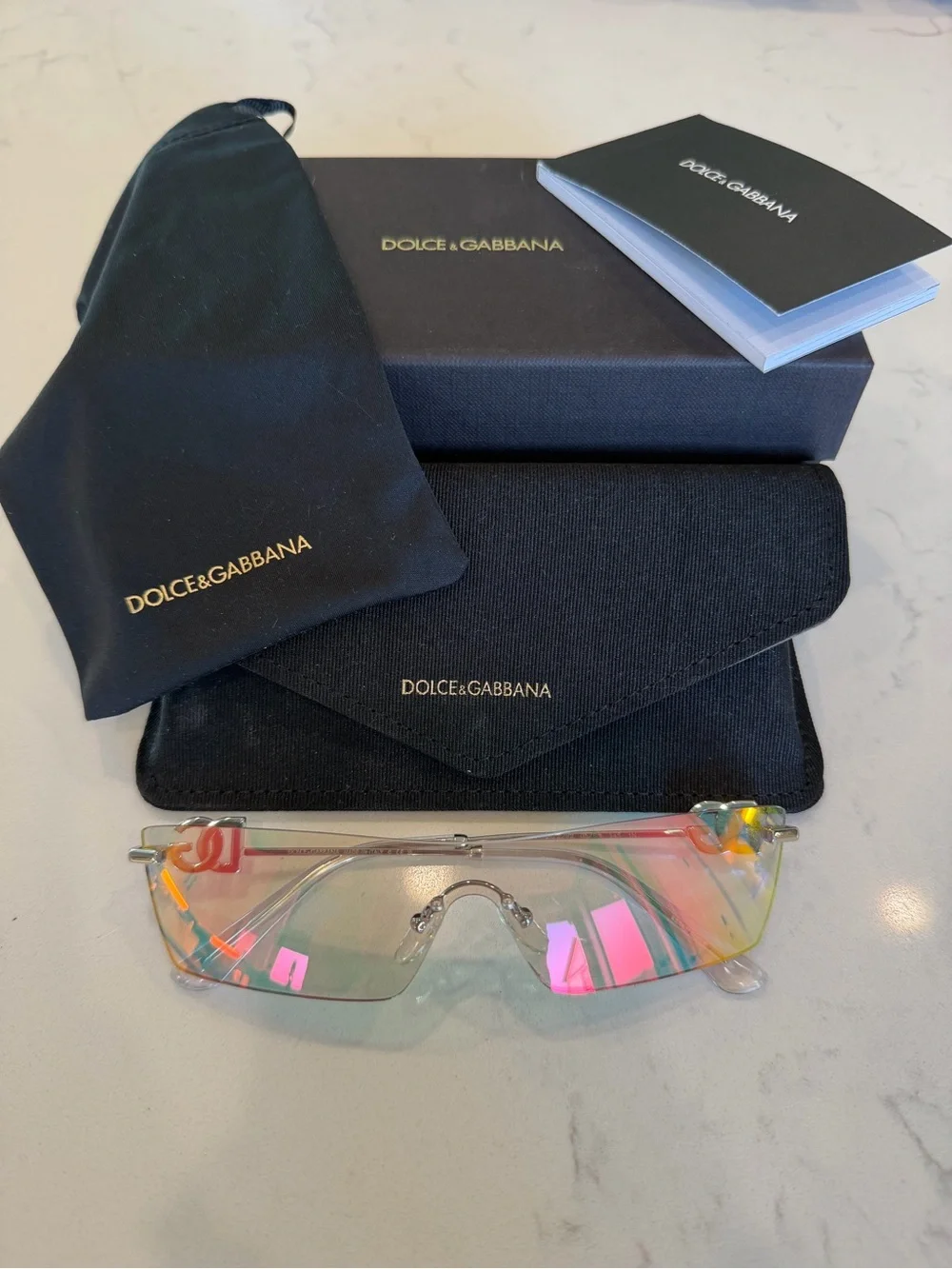 Dolce & Gabbana - DG2292 Silver/Brown Mirror Red/Yellow